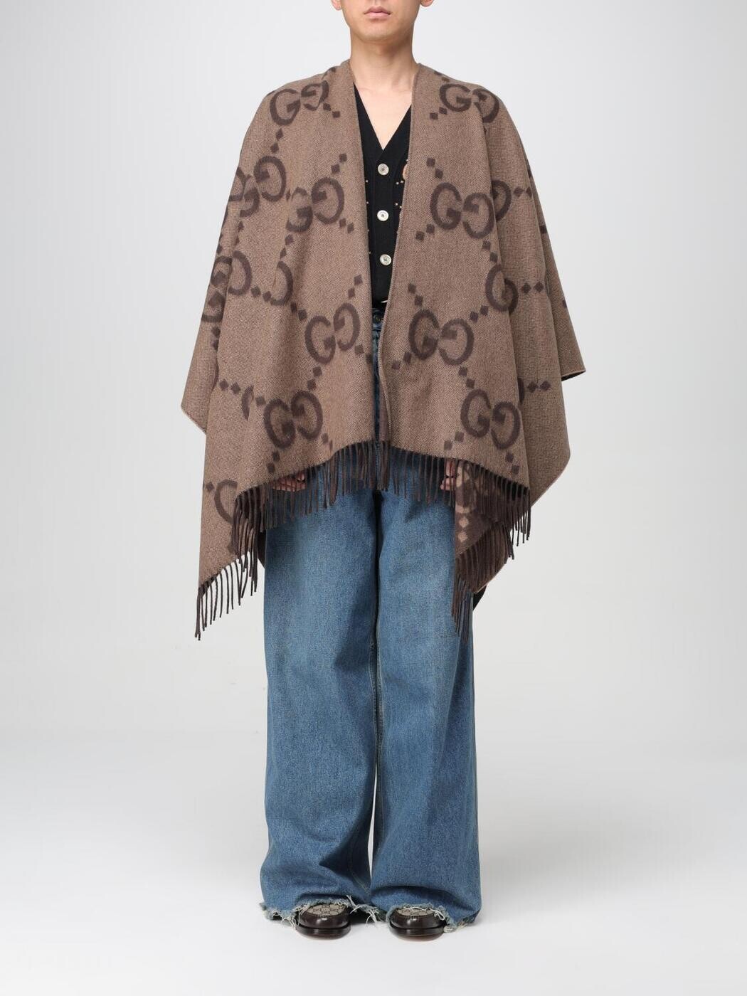 グッチ GUCCI トレンチ 厚地の外套 メンズ 赤銅色 Coats and Trench 7743084GABX 関税 貨物輸送無料 2026SS gi
