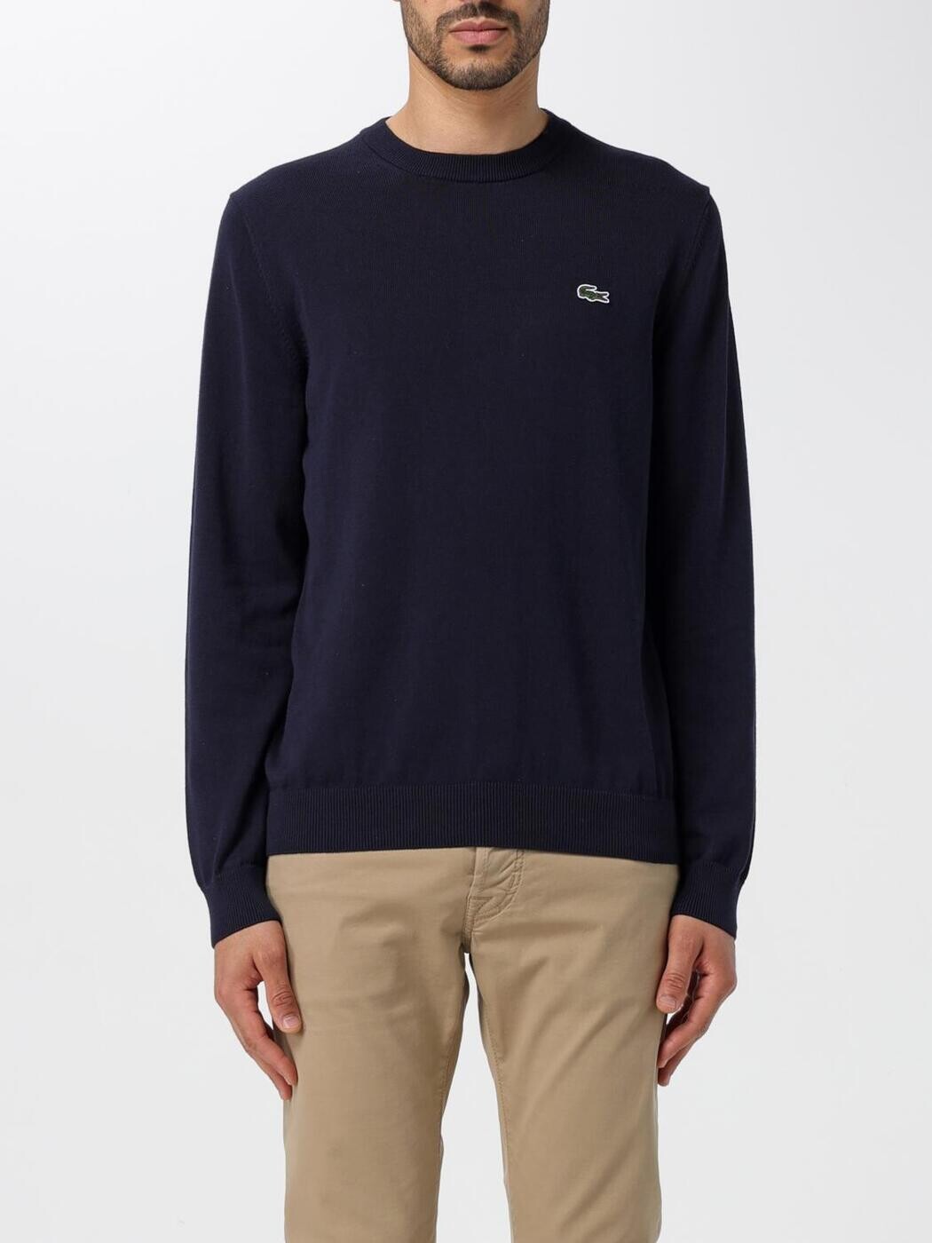 ラコステ LACOSTE プルオーバー 編み物御召しもの メンズ 青味 Knitwear AH0128 Blue 関税 貨物輸送無料 2026SS gi