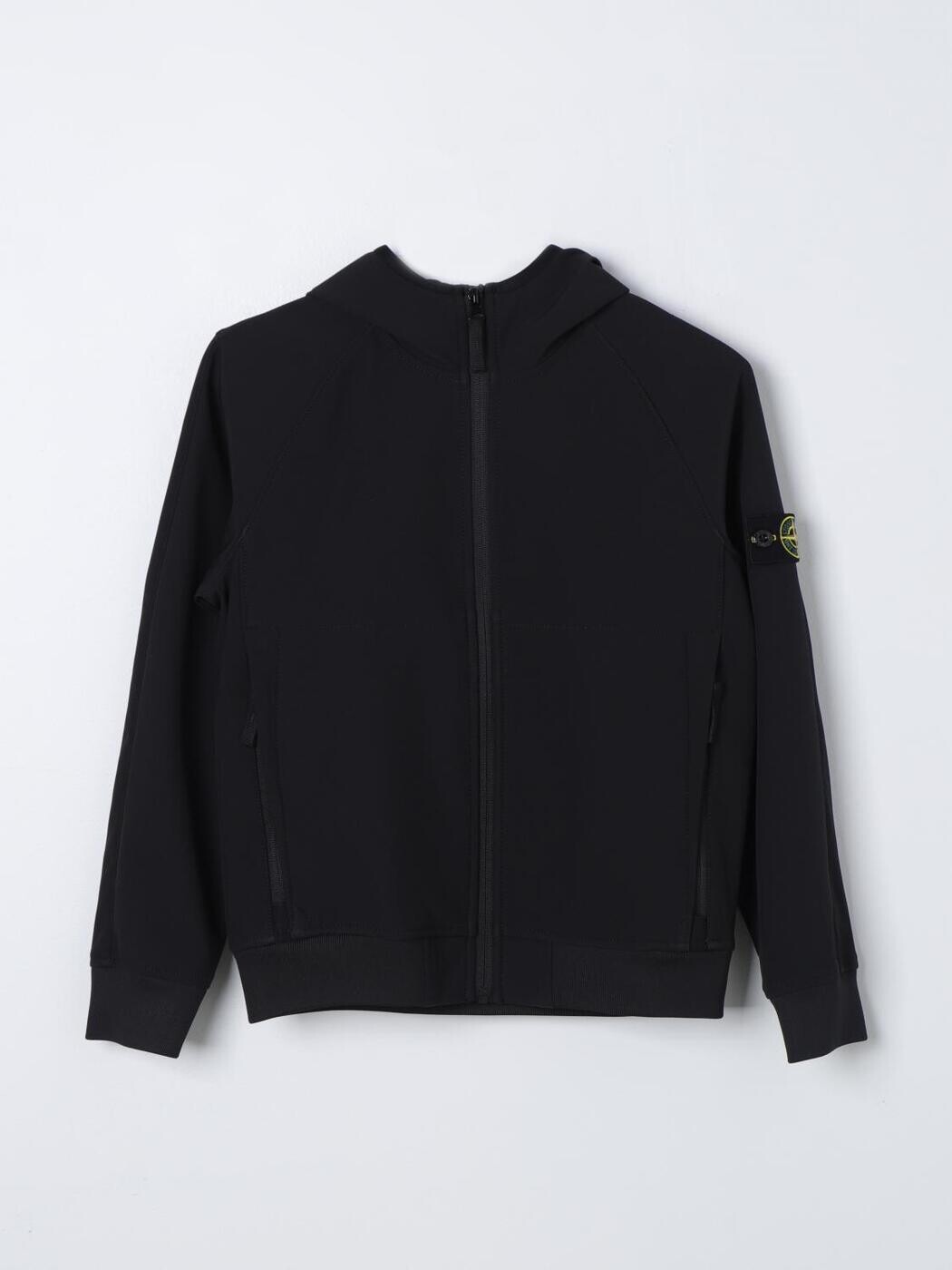 石ころ 島 STONE ISLAND JUNIOR クルーネックジャンパー 編み物御召しもの ボーイズ 黒いこと Crew neck jumpers 40127 関税 貨物輸送無料 2025AW gi