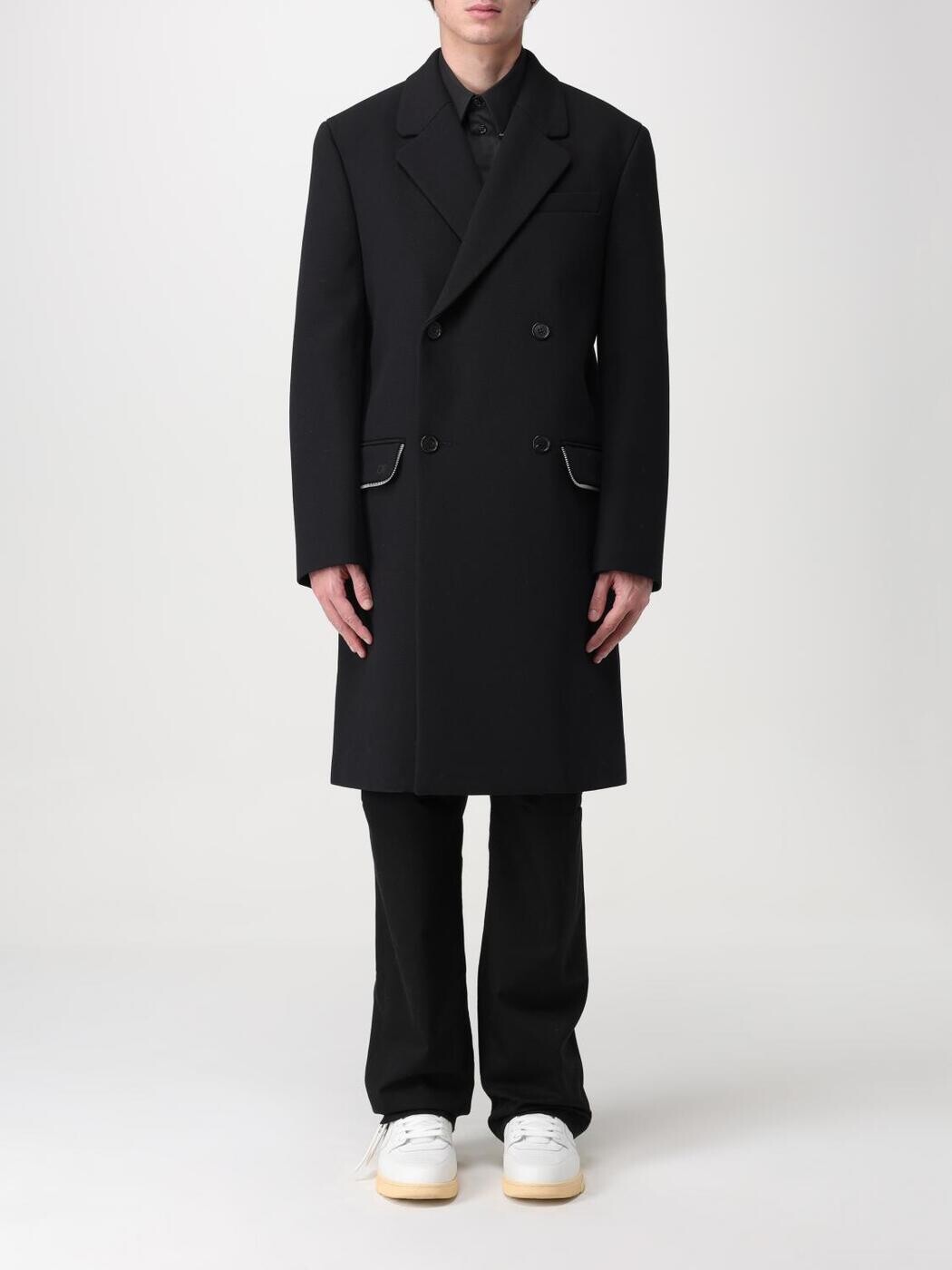 オフホワイト OFF WHITE トレンチ コート メンズ ブラック Coats and Trench OMER082F23FAB001 Black 関税 送料無料 2025AW gi｜BRANDSHOP「il Tesoro」