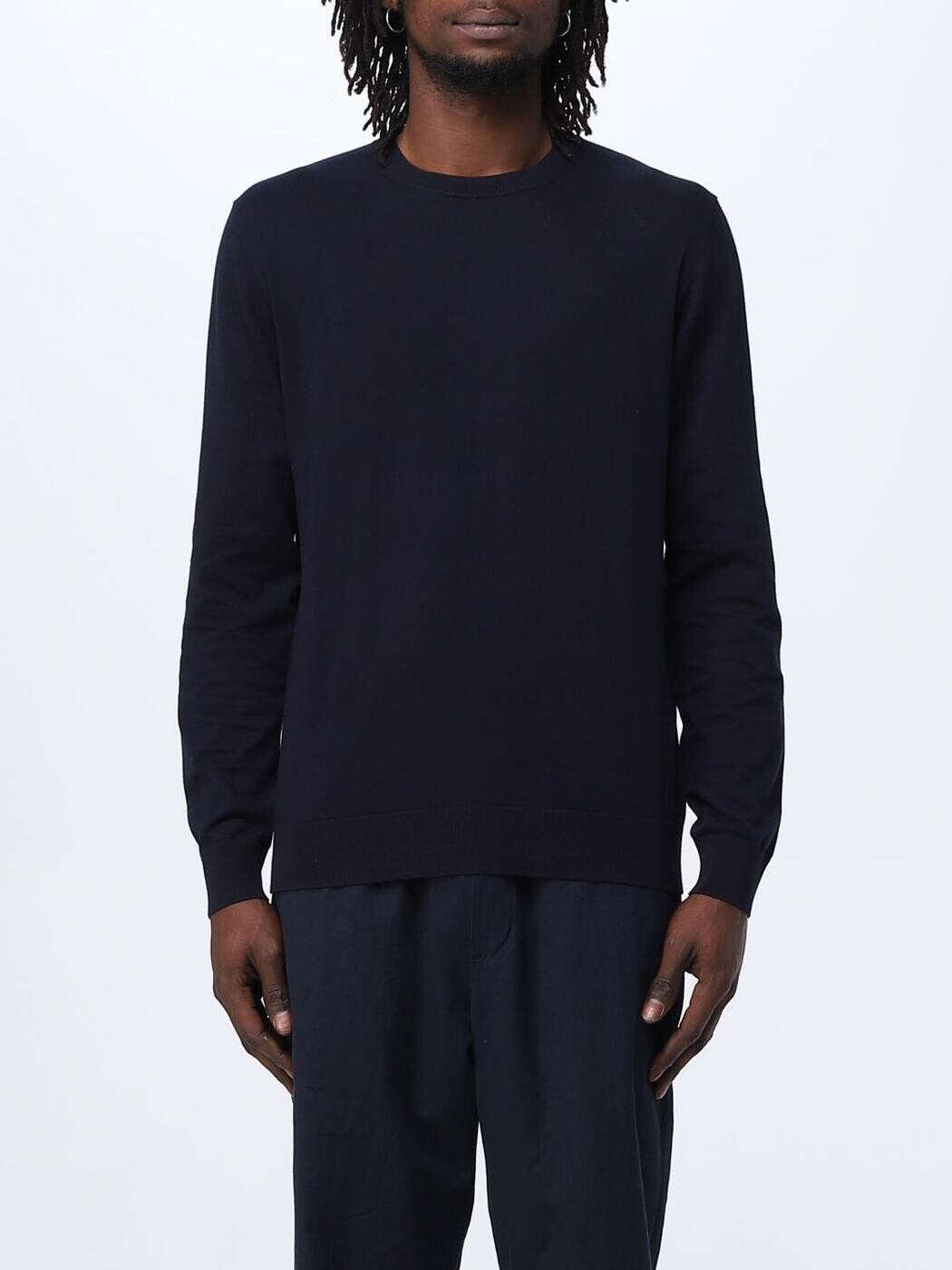 パオロペコラ PAOLO PECORA プルオーバー 編み物御召しもの メンズ 青味 Knitwear A001F100 Blue 関税 貨物輸送無料 2026SS gi