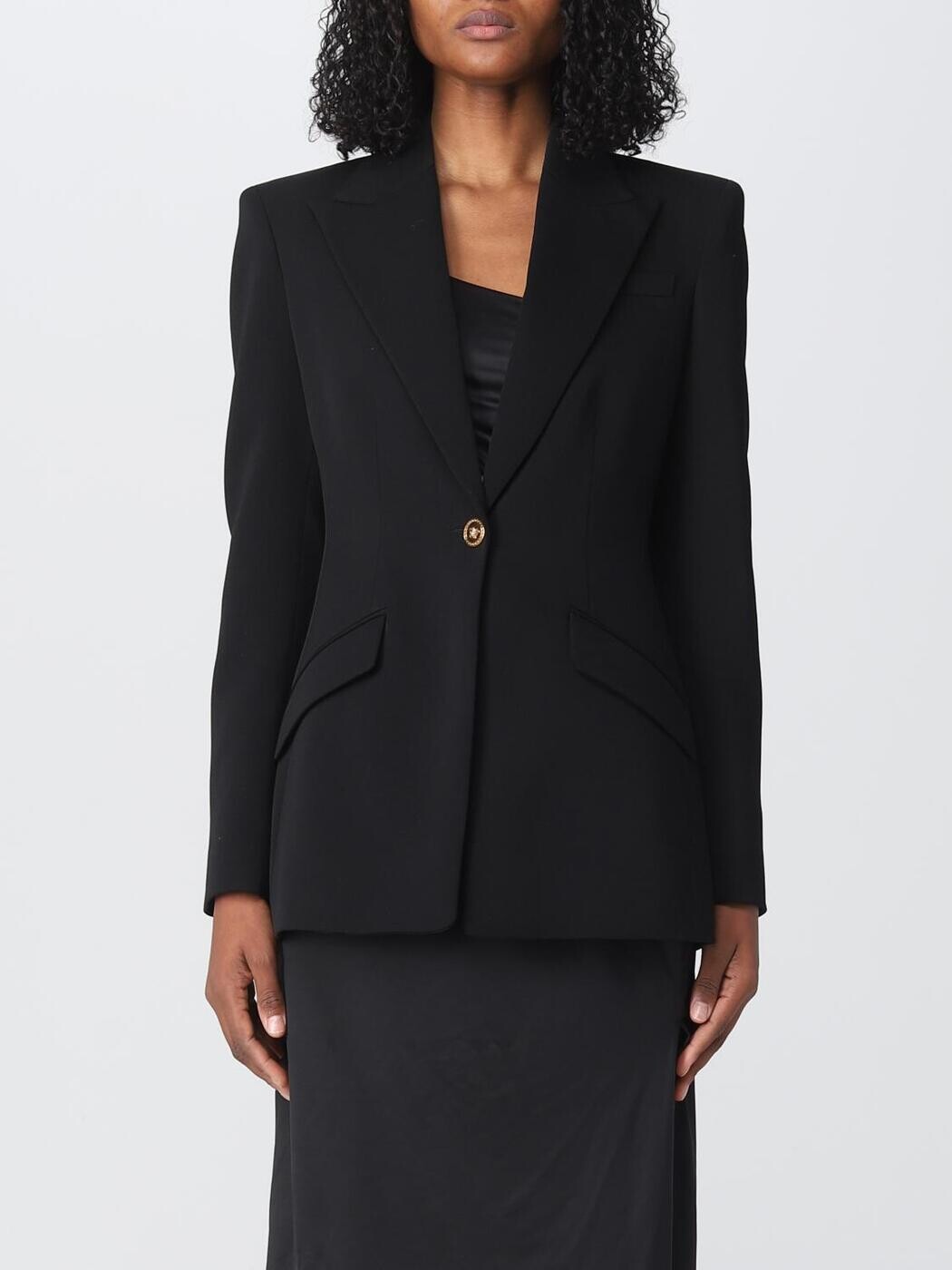 ヴェルサーチ VERSACE 背広上衣 背広 上衣 レディース 黒いこと Suit Jackets 10090951A06608 関税 貨物輸送無料 2025AW gi