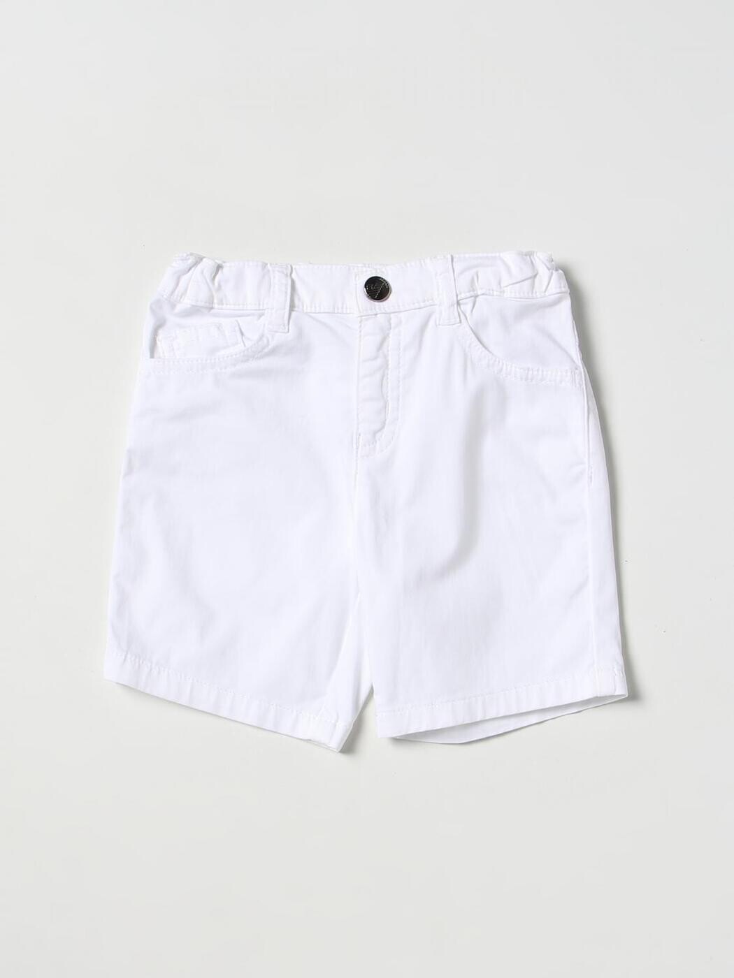 エン急性灰白髄炎 アルマーニ EMPORIO ARMANI ズボン下 遊撃手ズボン下 ベビーユニセックス 白いこと Shorts 8NHS014N7LZ 関税 貨物輸送無料 2025AW gi