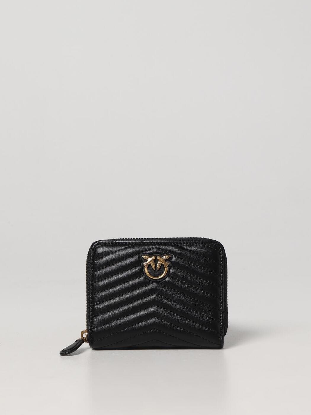 ピンコ PINKO 歌留多保持者 紙入れ レディース 黒いこと Wallets and Card Holders 100249A0キーパー 関税 貨物輸送無料 2025AW gi