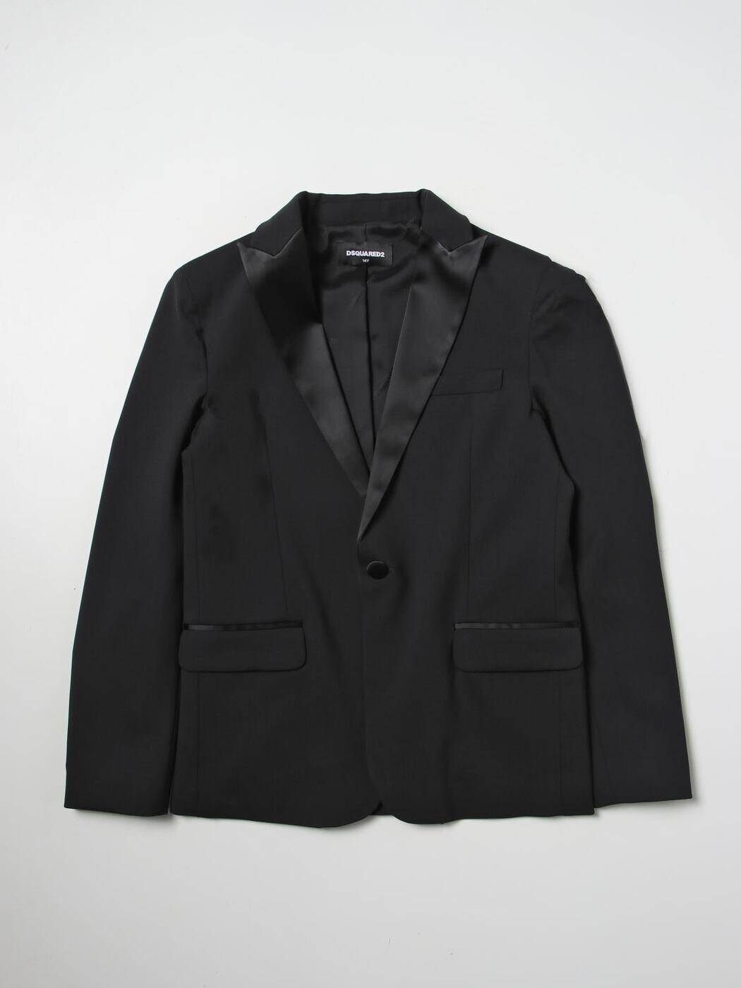 ディースクエアード DSQUARED2 ボンバージャケット 上衣 ボーイズ 黒いこと Bomber jackets DQ0397D000T 関税 貨物輸送無料 2025AW gi