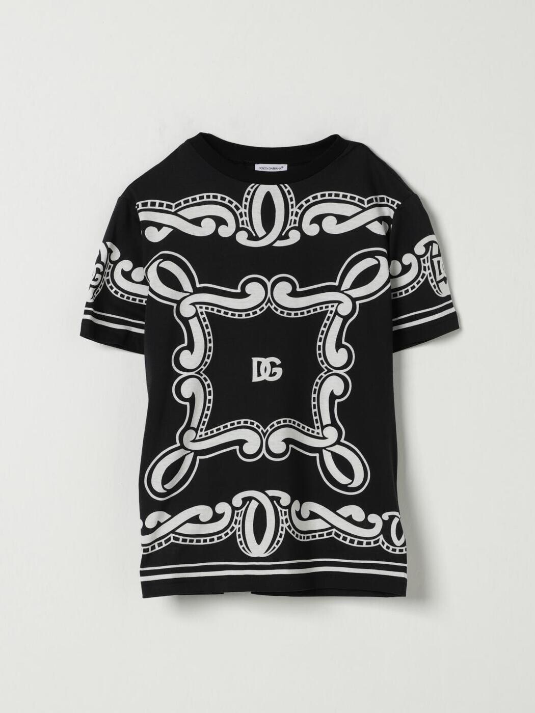 ドルチェ＆ガッバーナ DOLCE\u0026GABBANA ロング捩りプルオーバー プルオーバー ボーイズ 黒いこと Long sleeve t-shirts L4JTHUII7FY 関税 貨物輸送無料 2025AW gi