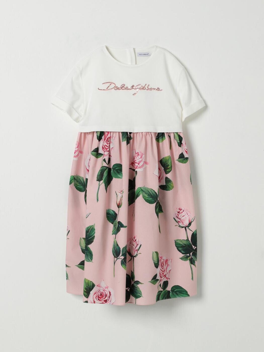 ドルチェ＆ガッバーナ DOLCE\u0026GABBANA ロング御召しもの 御召しもの ガールズ サクラ色 Long dresses L5JD9RG7O0S 関税 貨物輸送無料 2025AW gi