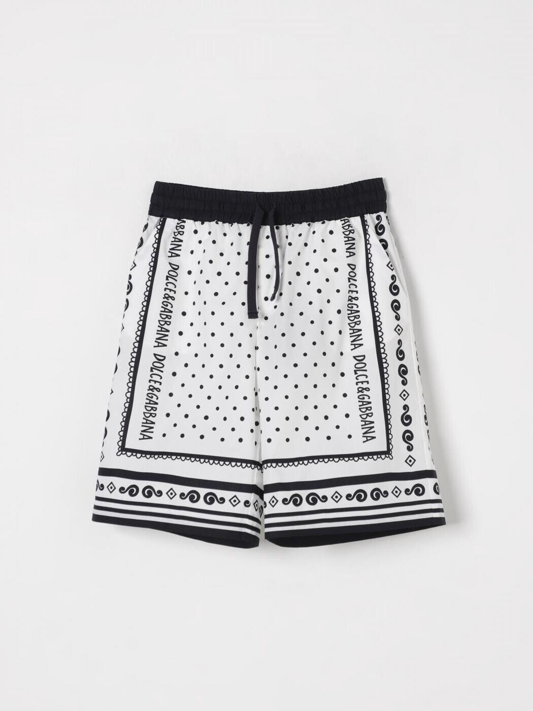 ドルチェ＆ガッバーナ DOLCE\u0026GABBANA 遊撃手ズボン下 ズボン下 さる股引き ボーイズ 白いこと Shorts L43Q47FI5KQ 関税 貨物輸送無料 2025AW gi