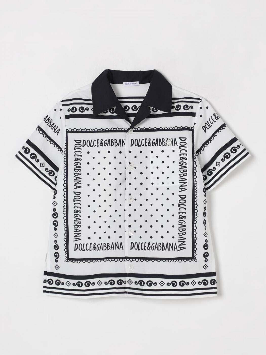 ドルチェ＆ガッバーナ DOLCE\u0026GABBANA プルオーバー ボーイズ 白いこと Casual shirts L44S10FI5KQ 関税 貨物輸送無料 2025AW gi