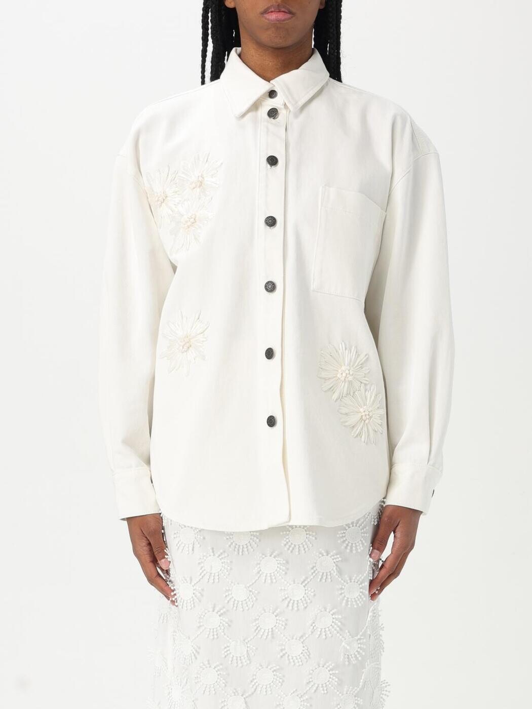 エムエスジーエム MSGM シャツ レディース ホワイト Shirts 3841MDE233X257273 White 関税 送料無料 2025SS gi|BRANDSHOP「il Tesoro」