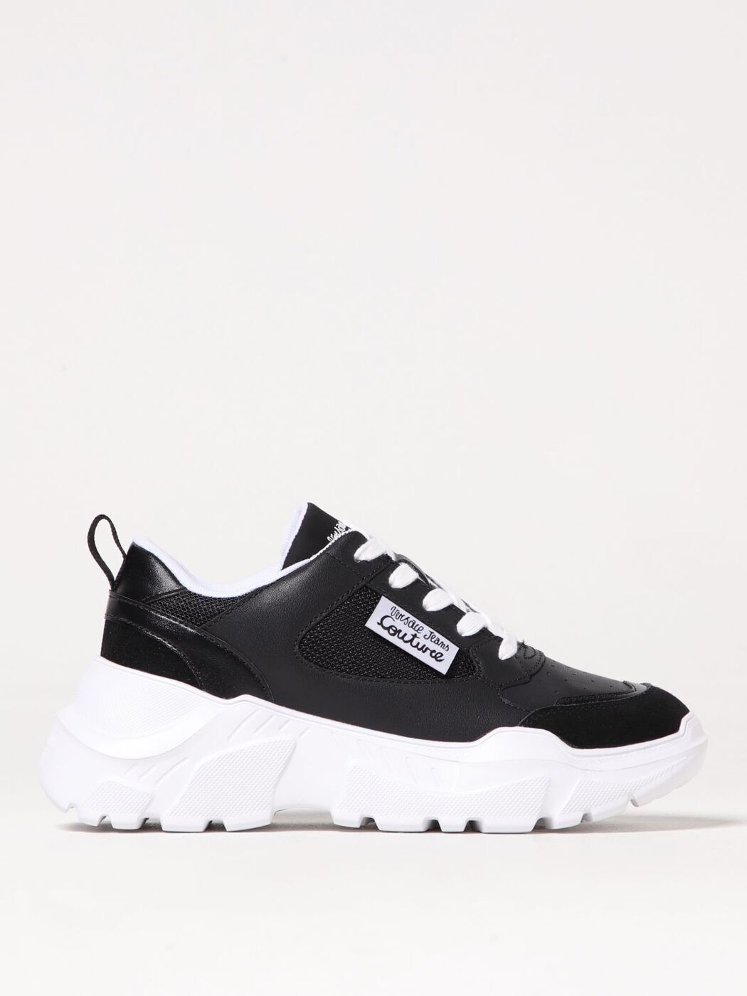 ヴェルサーチェ・ジーンズ・クチュール VERSACE JEANS COUTURE スニーカー レディース 黒いこと Sneakers 78VA3SC2ZPB04 関税 貨物輸送無料 2025SS gi