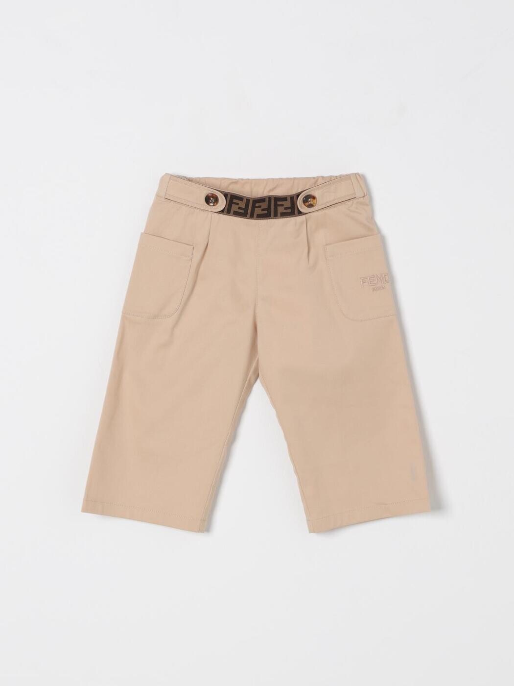 フェンディ FENDI ズボン ズボン下 ベビーユニセックス ベージュ Pants BFF164ADEH 関税 貨物輸送無料 2025SS gi