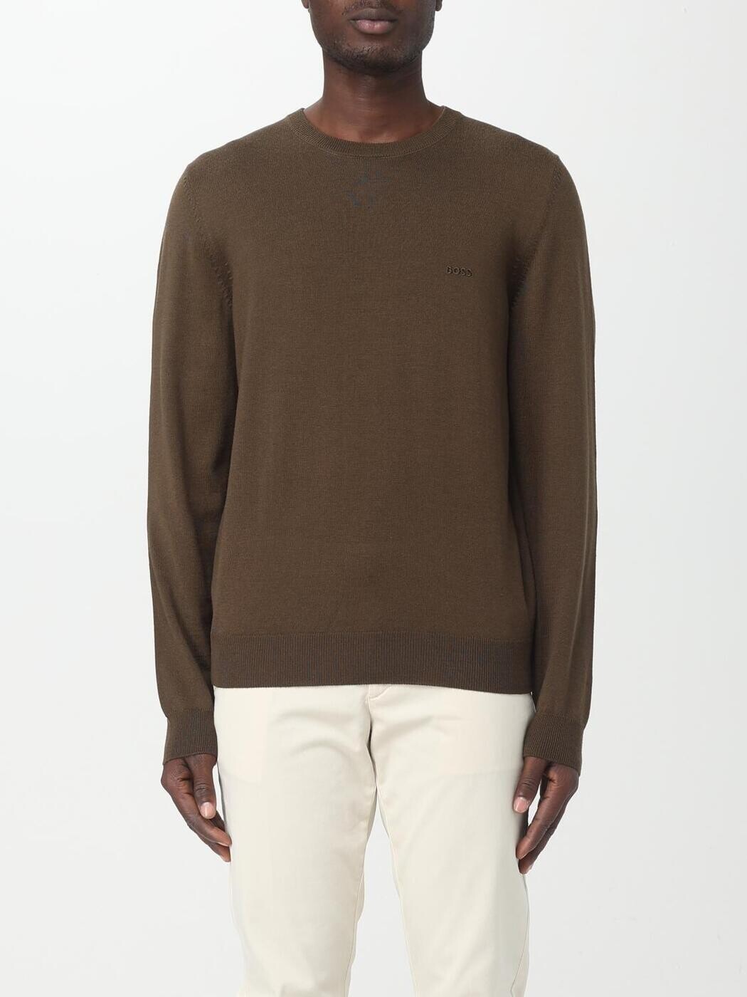 雇い主 BOSS プルオーバー 編み物御召しもの メンズ 薄墨色 Knitwear 50476364 Grey 関税 貨物輸送無料 2023AW gi