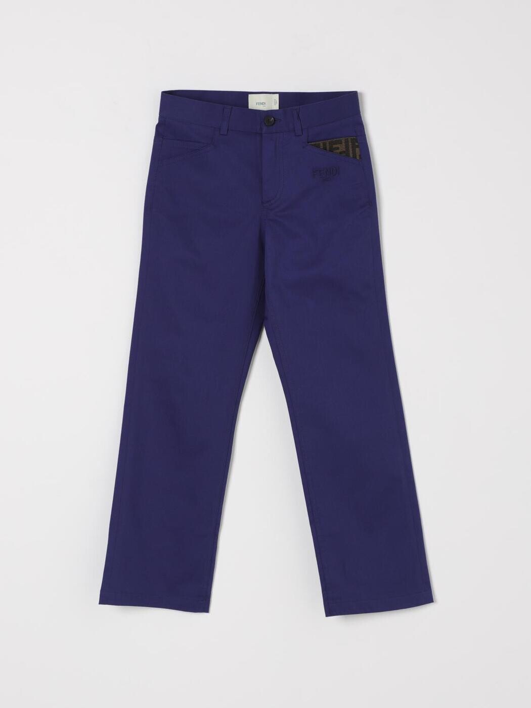 FENDI FENDI ズボン下 ボーイズ 青碧 Cargo trousers JMF506ADEH 関税 貨物輸送無料 2025SS gi