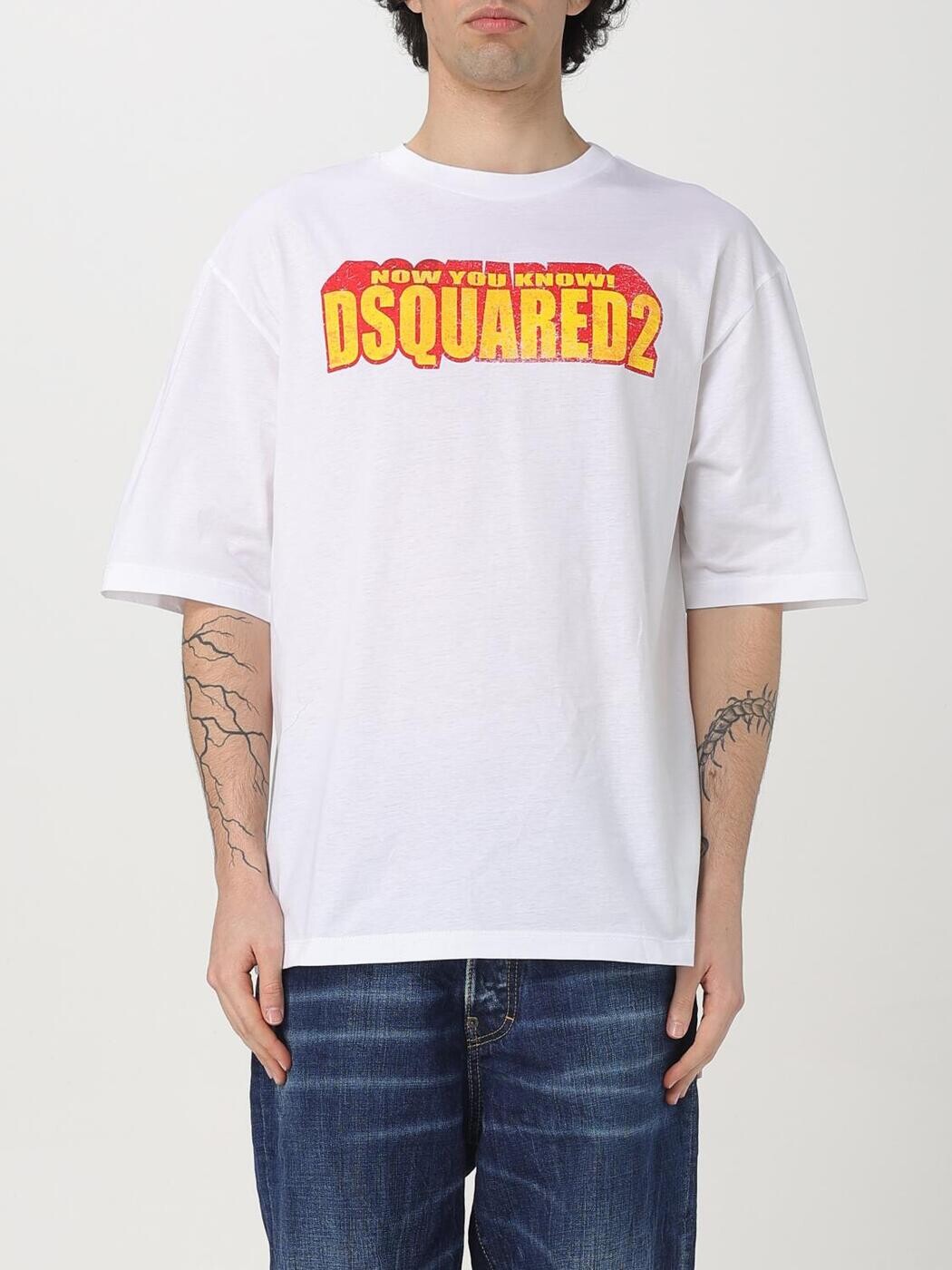 ディースクエアード DSQUARED2 Tシャツ メンズ ホワイト T-shirts S71GD1553S23009 White 関税 送料無料 2025AW gi|BRANDSHOP「il Tesoro」