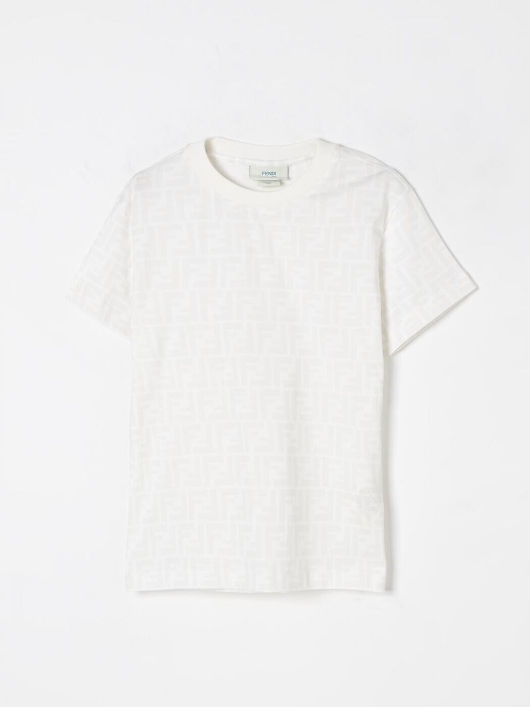 FENDI FENDI ロング衣袂ティーシャツ ティーシャツ ボーイズ 白いこと Long sleeve t-shirts JUI181ATRV 関税 貨物輸送無料 2026SS gi