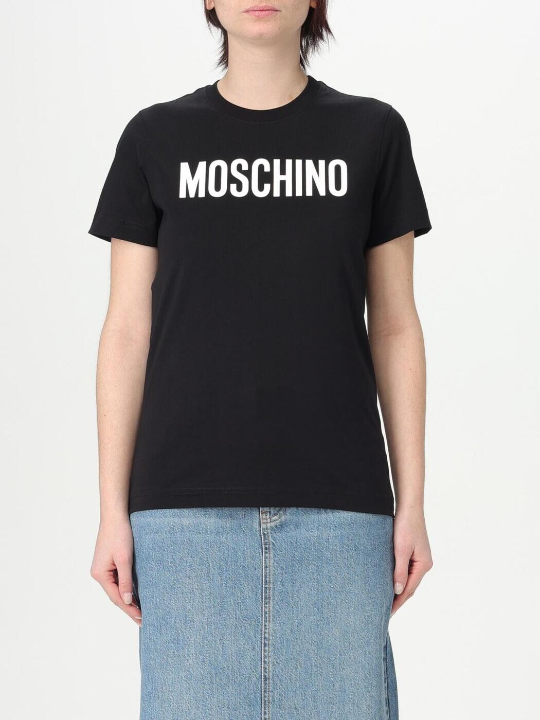 モスキーノクチュール MOSCHINO COUTURE ポロシャツ Tシャツ レディース ブラック T-shirts and polo shirts 07130541 Black 関税 送料無料 2025AW gi｜BRANDSHOP「il Tesoro」