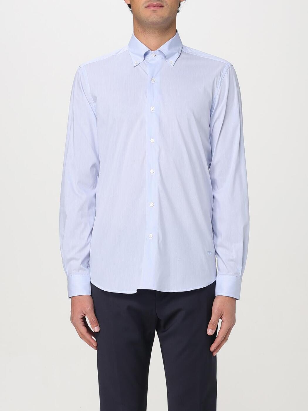フェイ FAY シャツ メンズ ブルー Shirts NCMA150258SXAG 関税 送料無料 2025AW gi