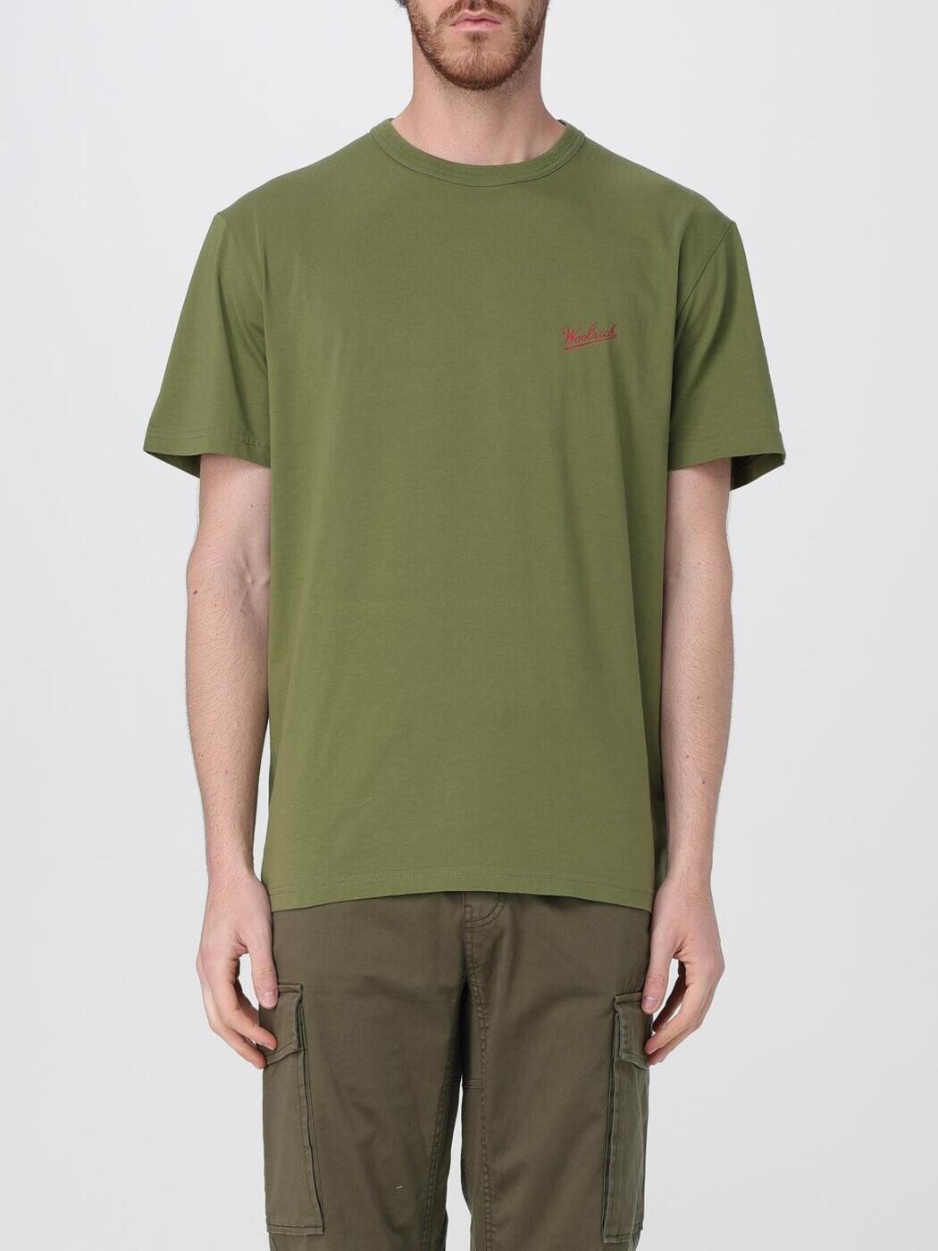 ウールリッチ WOOLRICH Tシャツ メンズ グリーン T-shirts CFWOTE0144MRUT2926 Green 関税 送料無料 2025AW gi|BRANDSHOP「il Tesoro」