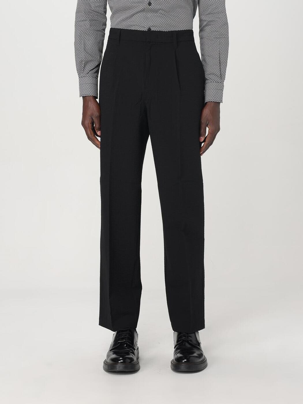 エン急性灰白髄炎 アルマーニ EMPORIO ARMANI ズボン ズボン下 メンズ 黒いこと Trousers 6D1PH91NSCZ 関税 貨物輸送無料 2025SS gi