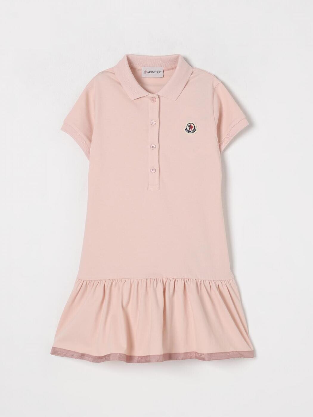 モンク軌跡 MONCLER ロング御召しもの 御召しもの ガールズ さくら色 Long dresses 8I0001489AL2 関税 貨物輸送無料 2025AW gi