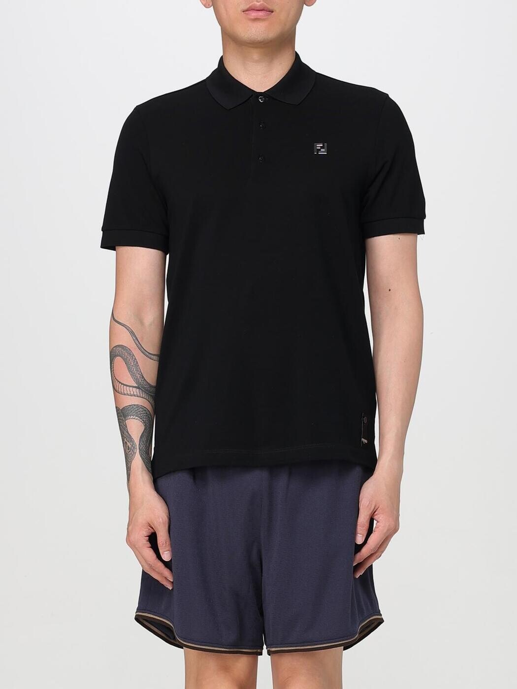 フェンディ FENDI ポロシャツ メンズ ブラック Polo shirts FY0985AUA5 Black 関税 送料無料 2026SS gi|BRANDSHOP「il Tesoro」