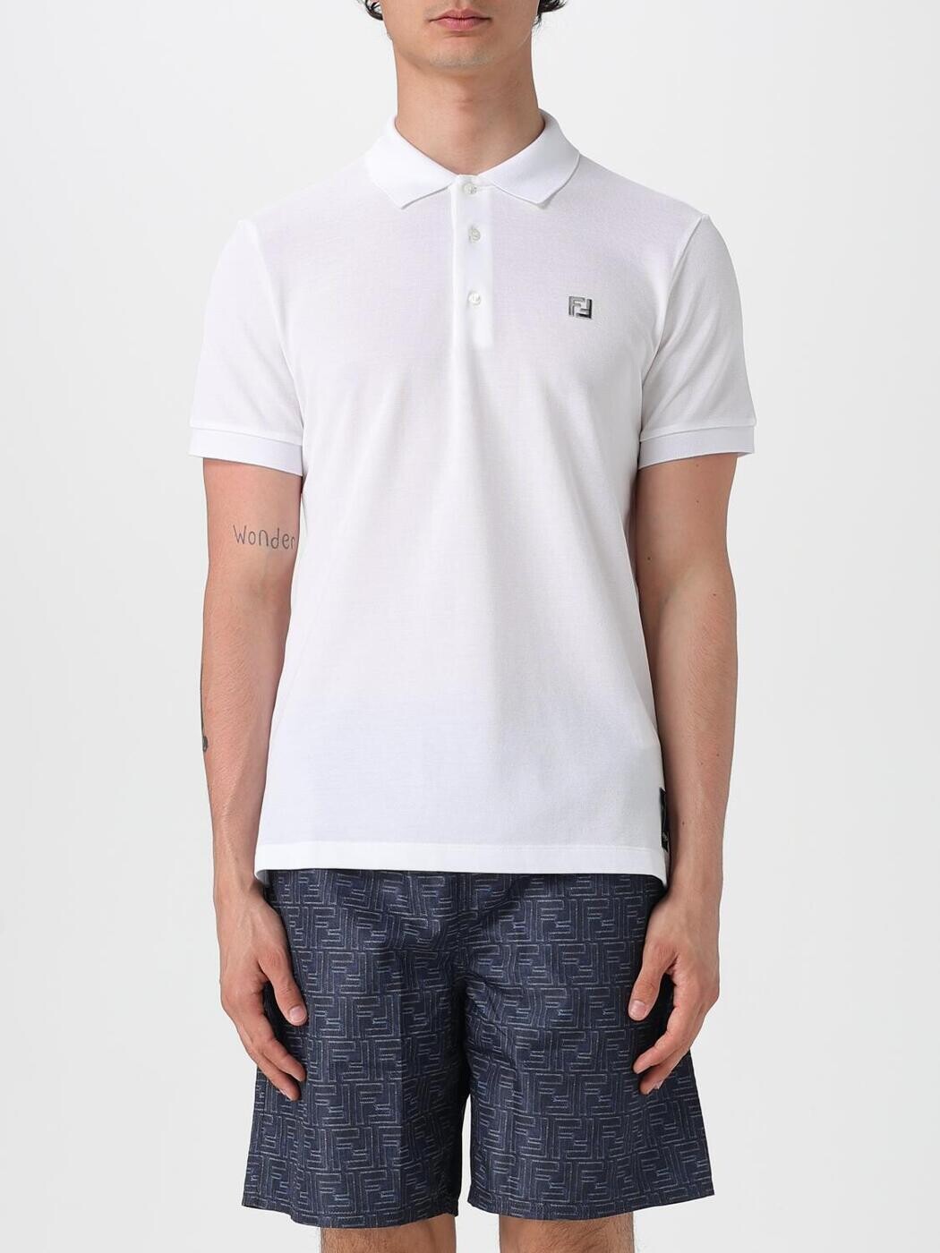 フェンディ FENDI ポロシャツ メンズ ホワイト Polo shirts FY0985AUA5 White 関税 送料無料 2026SS gi|BRANDSHOP「il Tesoro」