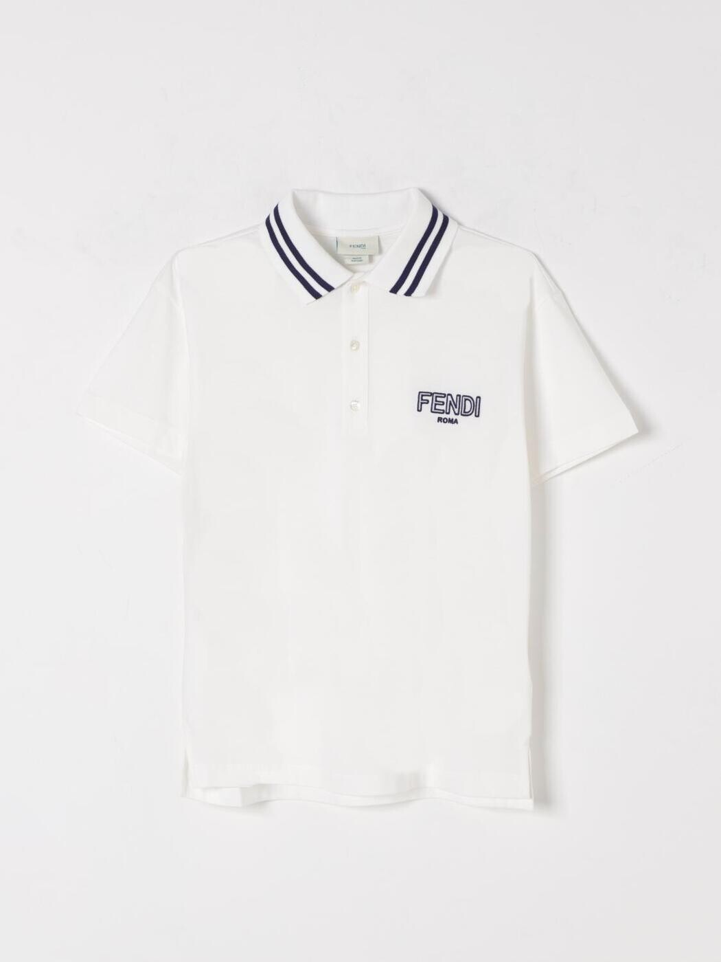 FENDI FENDI スポーツシャツ トップス ボーイズ 白いこと Polo shirts JMI4647AJ 関税 貨物輸送無料 2025AW gi