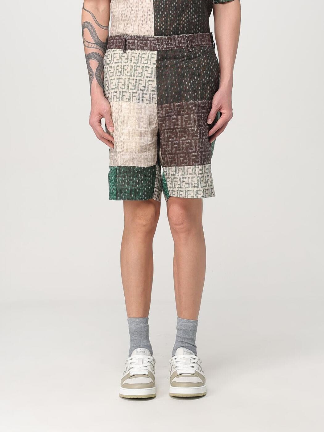 フェンディ FENDI ショーツ メンズ ベージュ Shorts FB0821AU73 Beige 関税 送料無料 2025AW gi｜BRANDSHOP「il Tesoro」