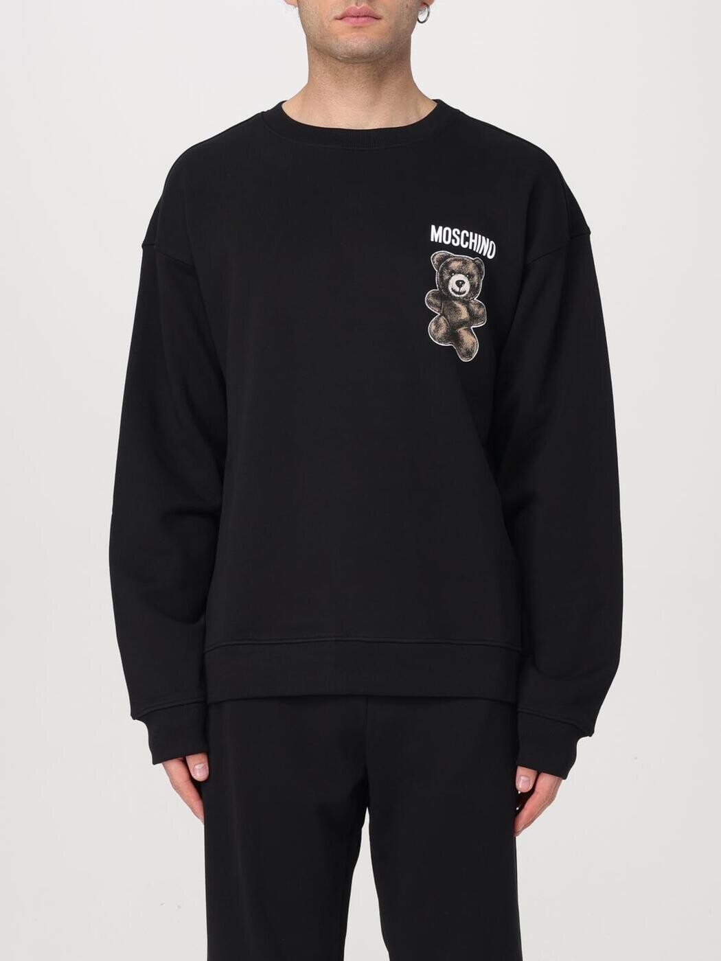 モスキーノ MOSCHINO トレイナー 調教師 メンズ 黒いこと Sweatshirts 17020228 関税 貨物輸送無料 2025AW gi