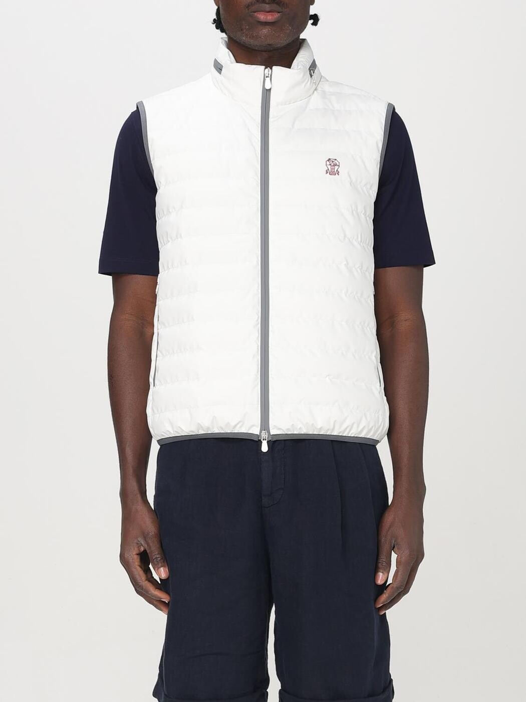 ブルネロ クチネリ BRUNELLO CUCINELLI ジレ より良い メンズ 白いこと Vests MM49A7460G 関税 貨物輸送無料 2026SS gi