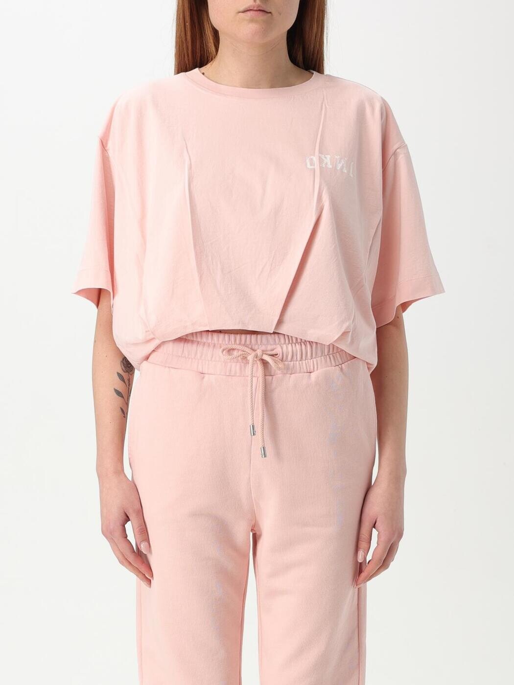 ピンコ PINKO スポーツシャツ ティーシャツ レディース さくら色 T-shirts and polo shirts 104257A2C0 関税 貨物輸送無料 2025AW gi レディースファッション-トップス-Tシャツ・カットソー