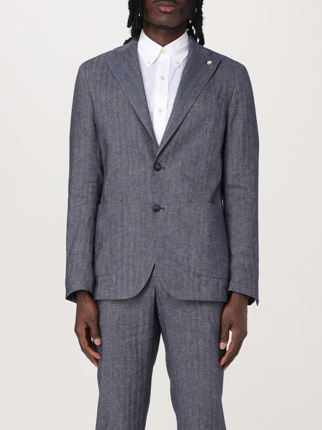 マニュエル・リッツ MANUEL RITZ 上衣 メンズ 青色 Jackets 3832G2728253124 関税 貨物輸送無料 2025SS gi