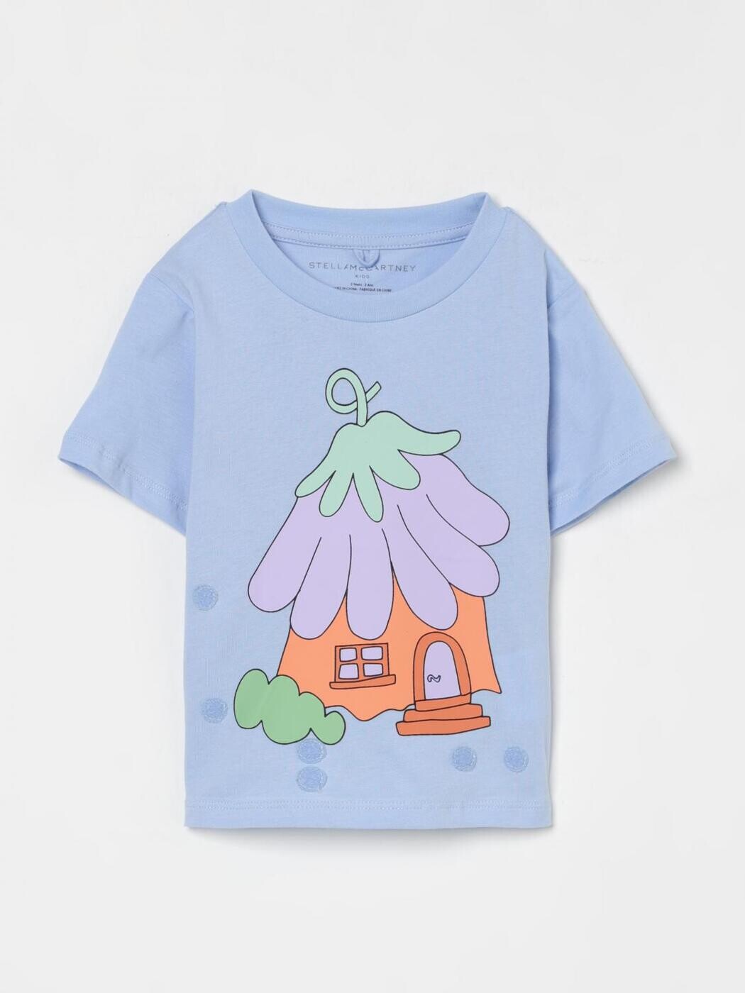 ステラマッカートニー STELLA MCCARTNEY ロング衣袂ティーシャツ ティーシャツ ガールズ マルチ色合い Long sleeve t-shirts TW8A51Z0434 関税 貨物輸送無料 2025AW gi