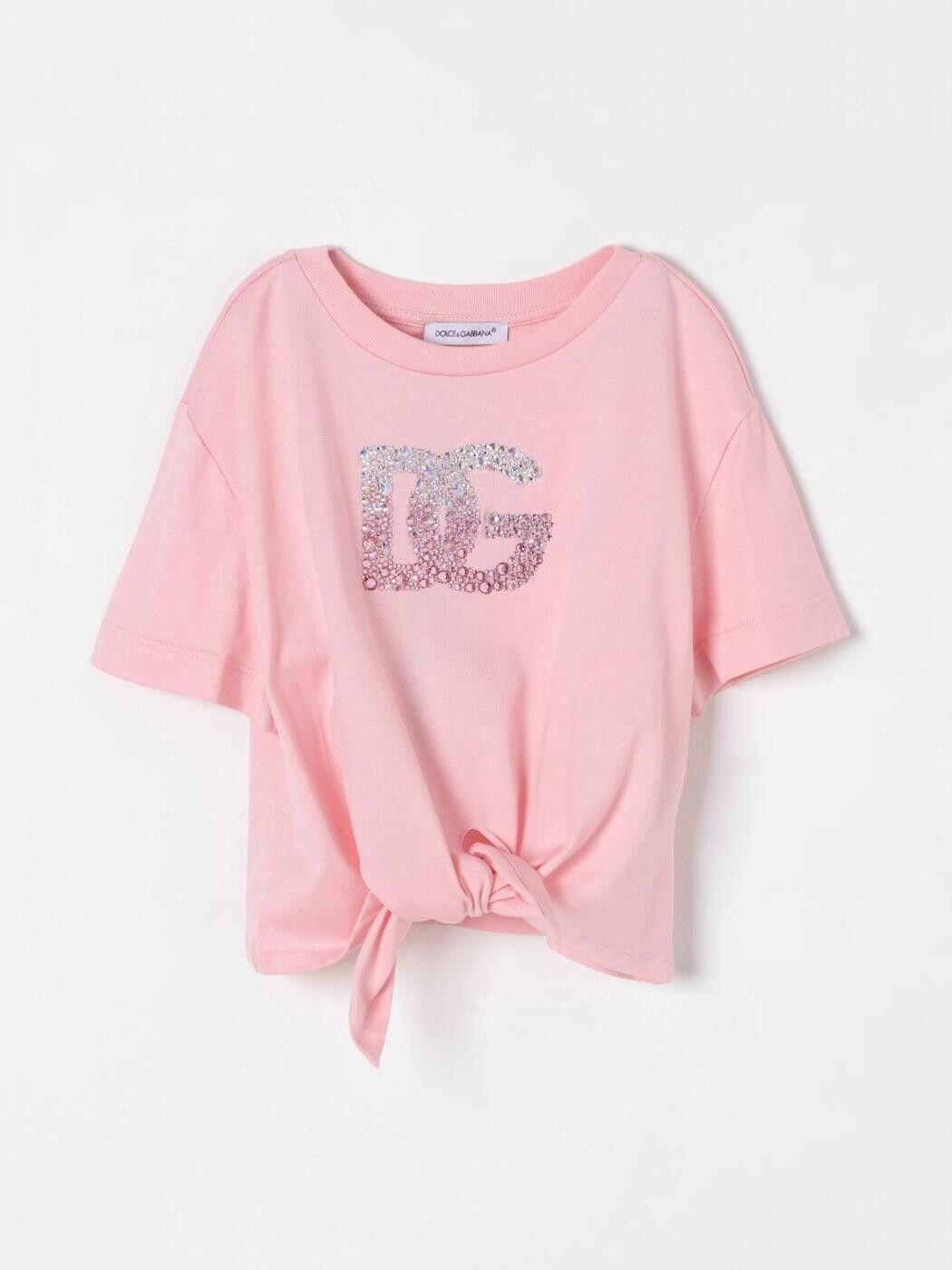 ドルチェ＆ガッバーナ DOLCE\u0026GABBANA ロング衣袂ティーシャツ ティーシャツ ガールズ さくら色 Long sleeve t-shirts L5JTOVG7O0X 関税 貨物輸送無料 2025SS gi