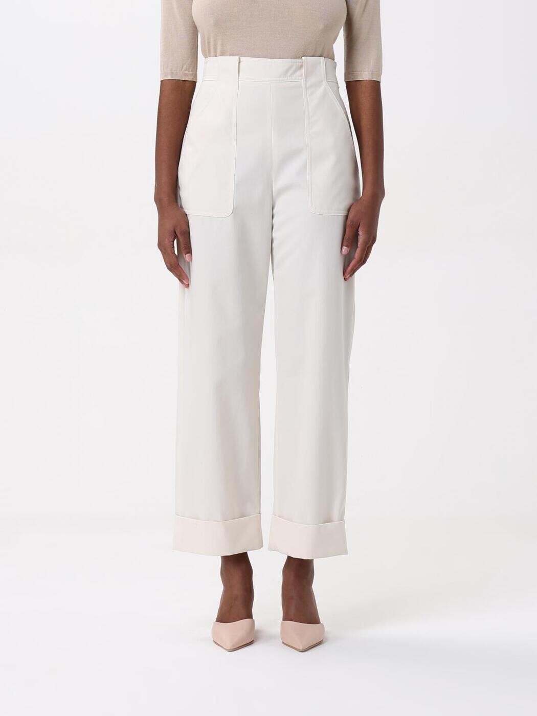 マックス マーラ MAX MARA ズボン パンツ レディース ホワイト Trousers 2511131061600 White 関税 送料無料 2025AW gi｜BRANDSHOP「il Tesoro」 55,605円