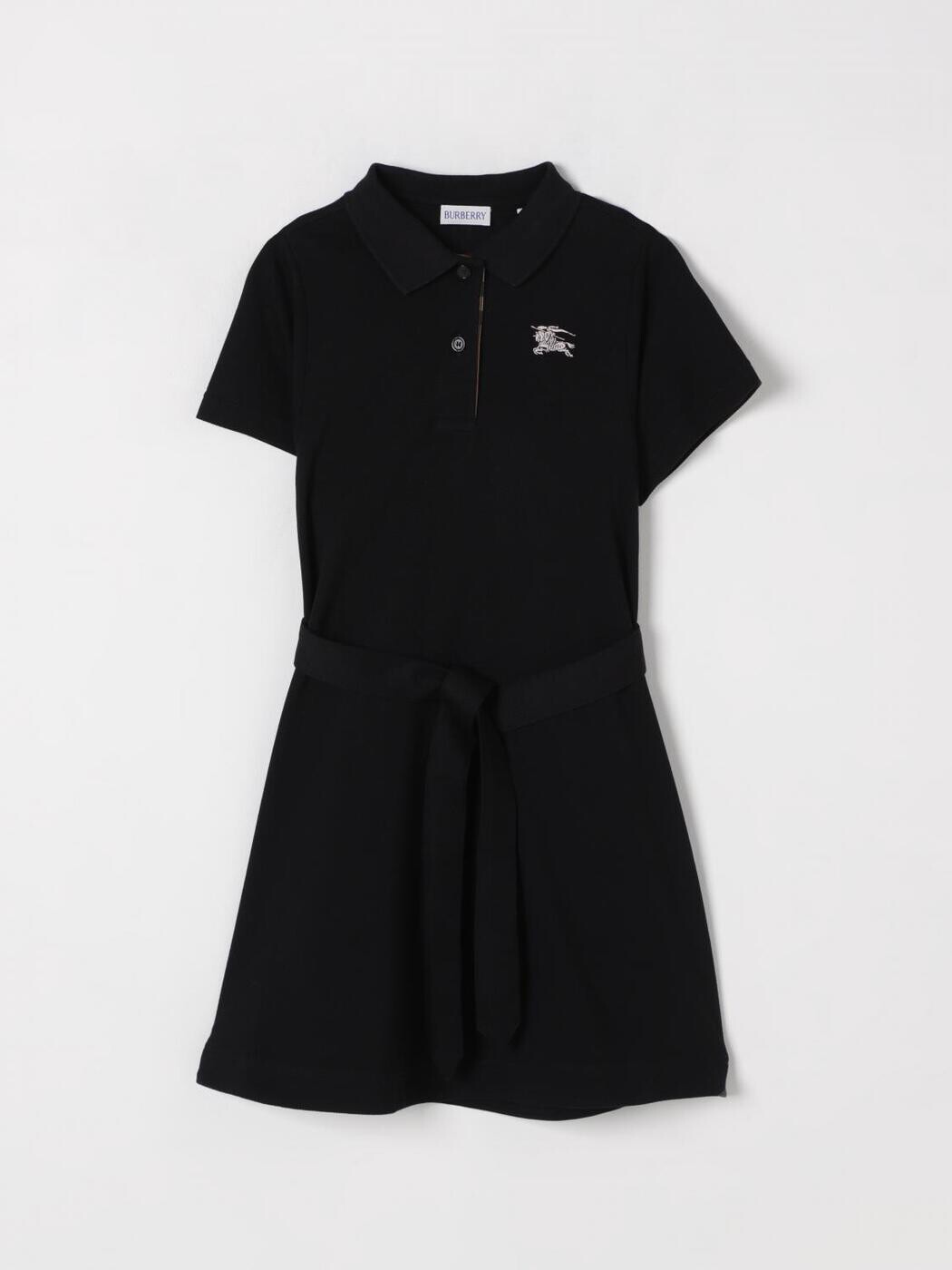 バーバリー BURBERRY ロングお召しもの お召しもの ガールズ 黒いこと Long dresses 8105084 関税 貨物輸送無料 2025AW gi