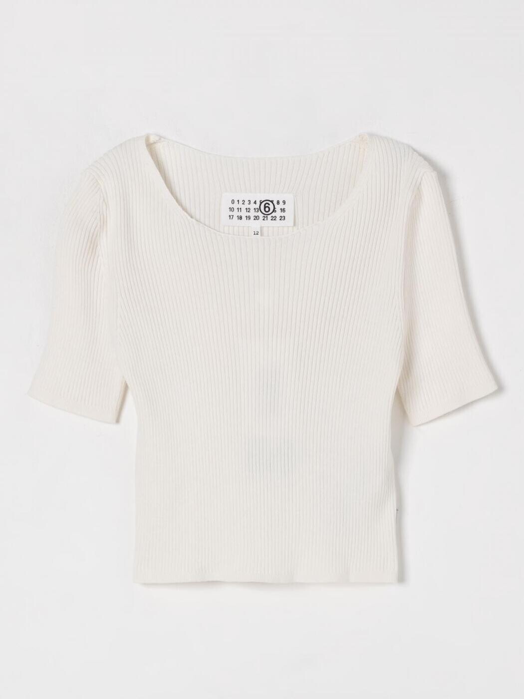 エムエムシックス メゾン マルジェラ MM6 MAISON MARGIELA ポロシャツ トップス ガールズ Polo shirts M60785MM05B Ivory 関税 送料無料 2025SS gi|BRANDSHOP「il Tesoro」
