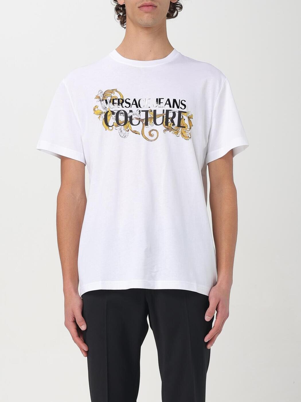 ヴェルサーチ ジーンズ クチュール VERSACE JEANS COUTURE Tシャツ メンズ ホワイト T-shirts 78GAHC05CJ01C White 関税 送料無料 2025SS gi|BRANDSHOP「il Tesoro」