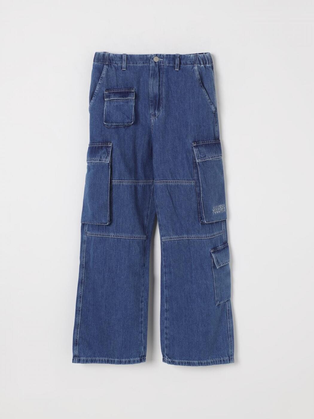 エムエムシックス 住み家 マルジェラ MM6 MAISON MARGIELA レギュラーフィットジーンズ ジーンズ ガールズ 青碧 Regular fit jeans M60793MM04S 関税 貨物輸送無料 2025SS gi