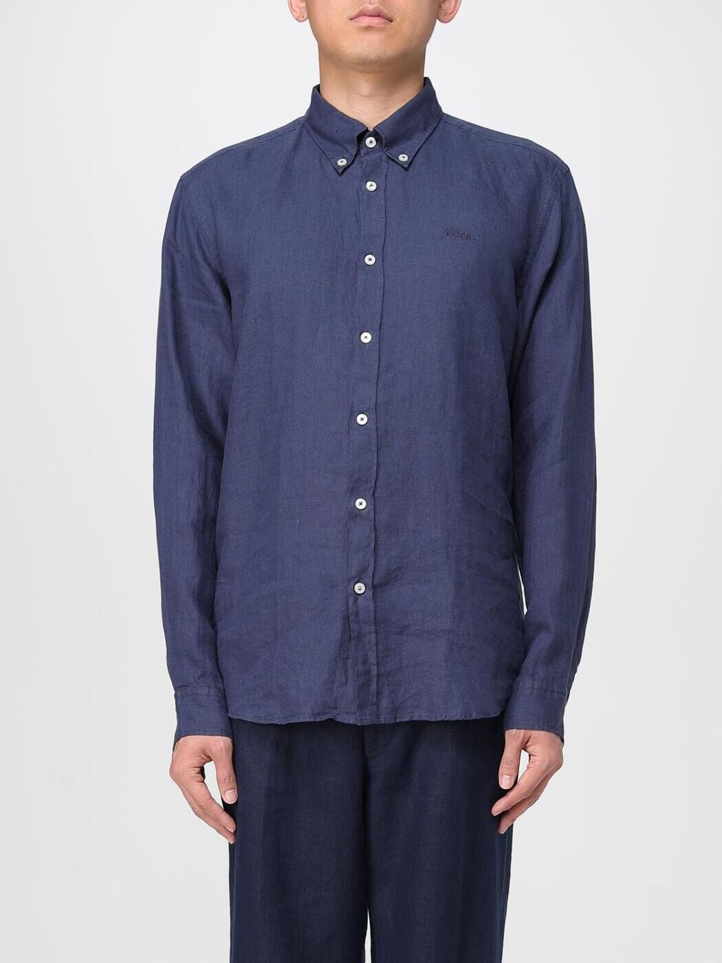 主任者 BOSS プルオーバー メンズ 青色 Shirts 50520283 関税 貨物輸送無料 2025AW gi