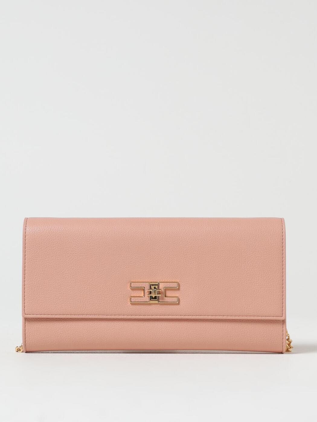 エリザベッタ フランキ ELISABETTA FRANCHI クラッチペダル御徒面子 レディース サクラ色 Clutch and wristlets bags BS32A 関税 貨物輸送無料 2025AW gi