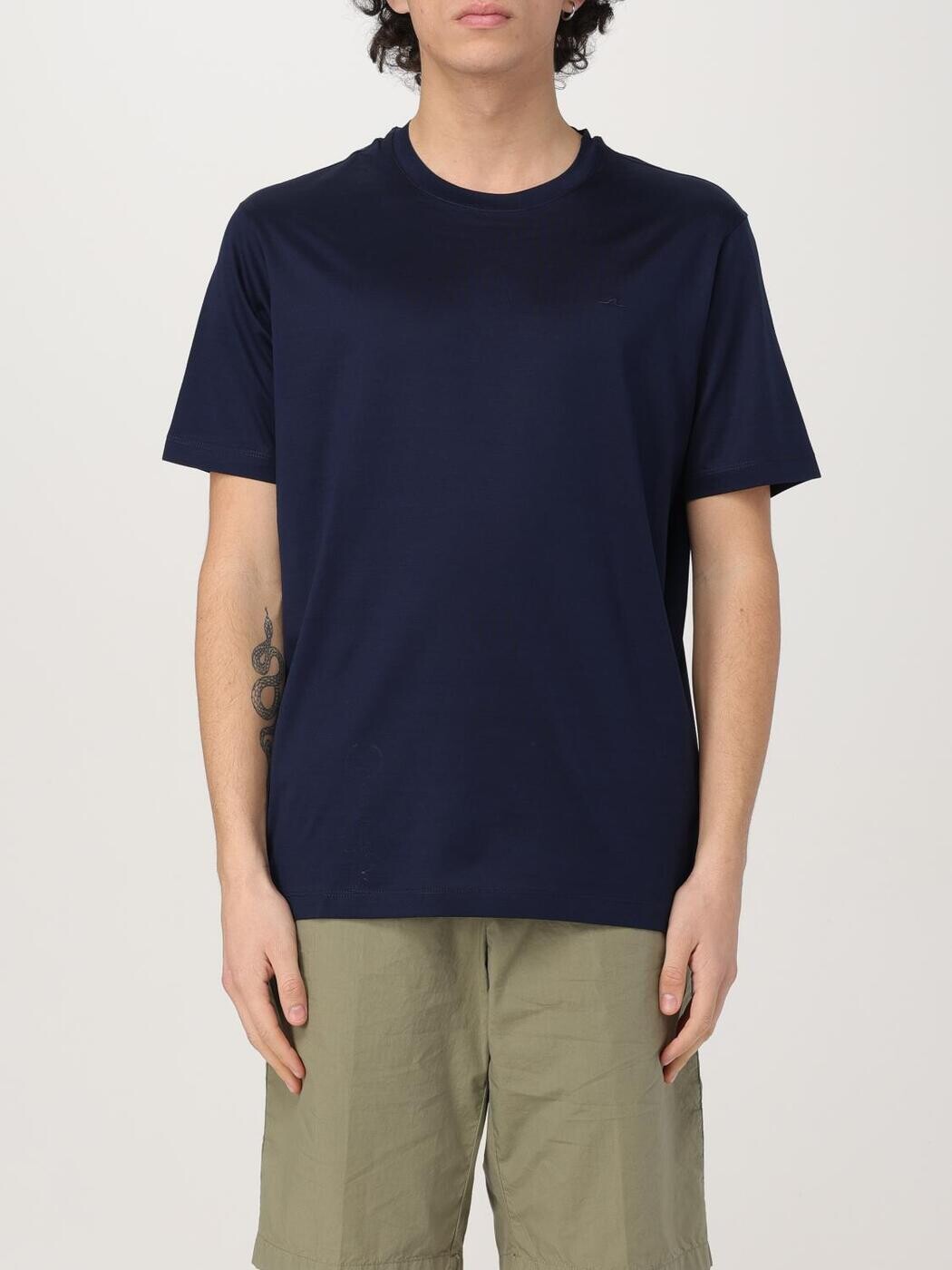 極点 アンド シャーク PAUL \u0026 SHARK ティーシャツ メンズ 青色 T-shirts 25411015 関税 貨物輸送無料 2025SS gi Tシャツ・カットソー-メンズファッション