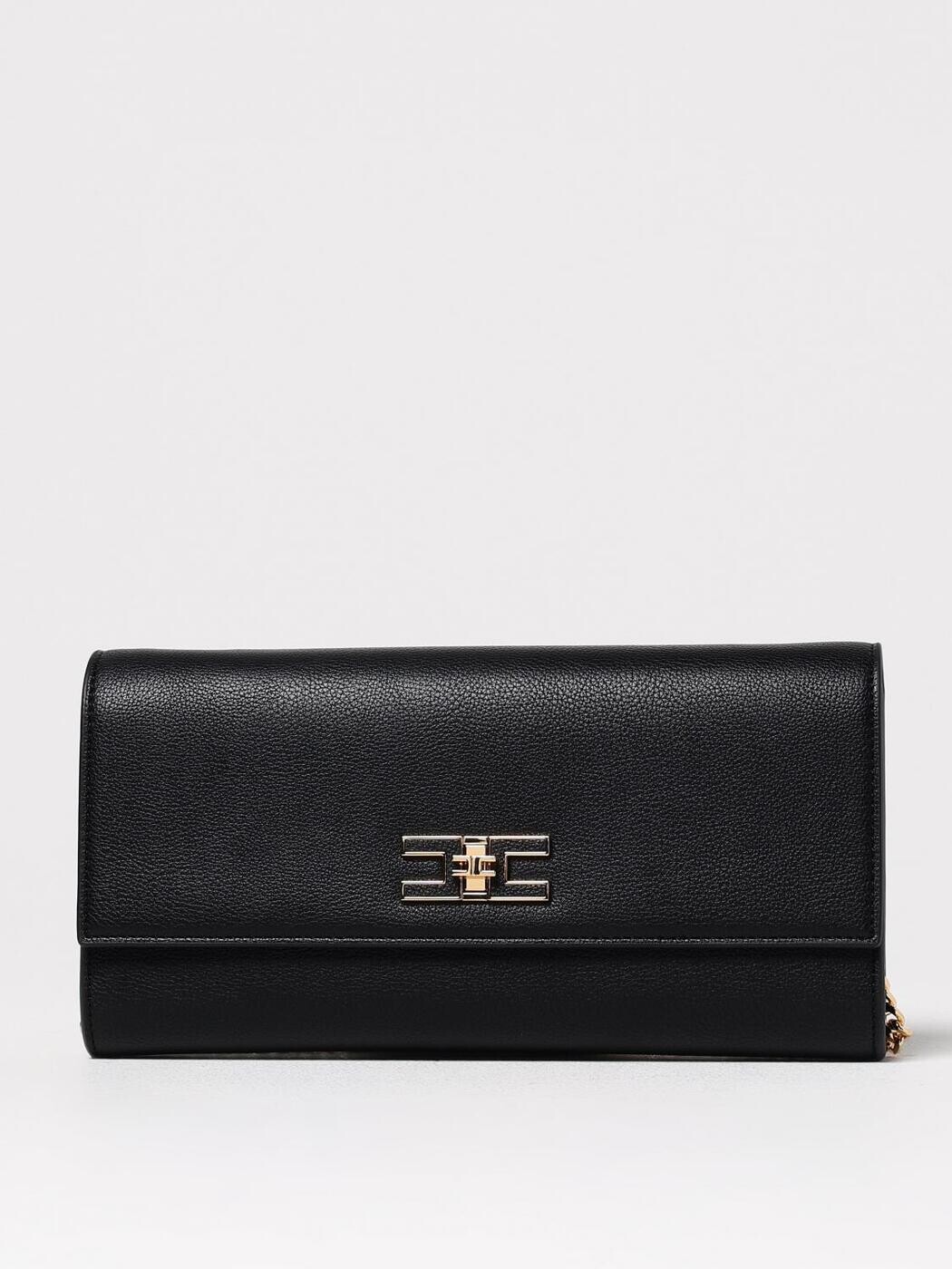 エリザベッタ フランキ ELISABETTA FRANCHI クラッチペダル御徒面子 レディース 黒いこと Clutch and wristlets bags BS32A 関税 貨物輸送無料 2025AW gi