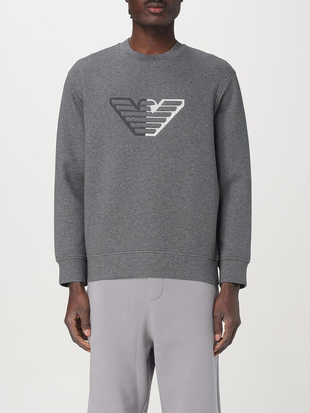 エン急性灰白髄炎 アルマーニ EMPORIO ARMANI トレーナー 調教師 メンズ 薄墨色 Sweatshirts 6D1M761JHSZ 関税 貨物輸送無料 2025SS gi