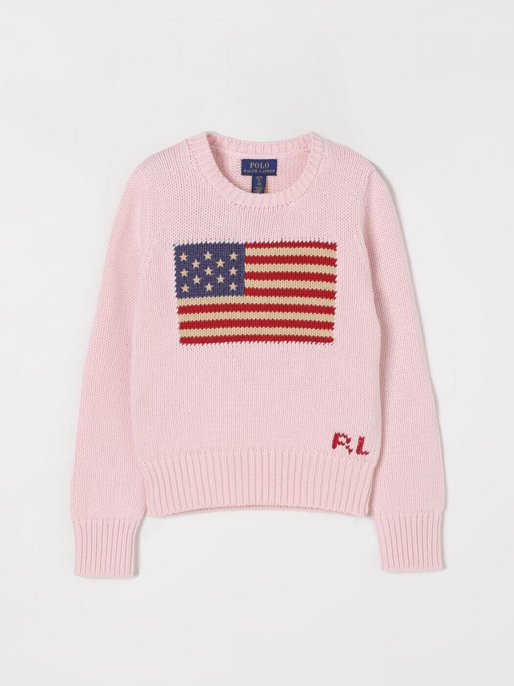 ポロ・ラルフローレン POLO RALPH LAUREN クルーネックジャンパー 編み物御召しもの ガールズ サクラ色 Crew neck jumpers 313668609003 ~ 関税 貨物輸送無料 2026SS gi