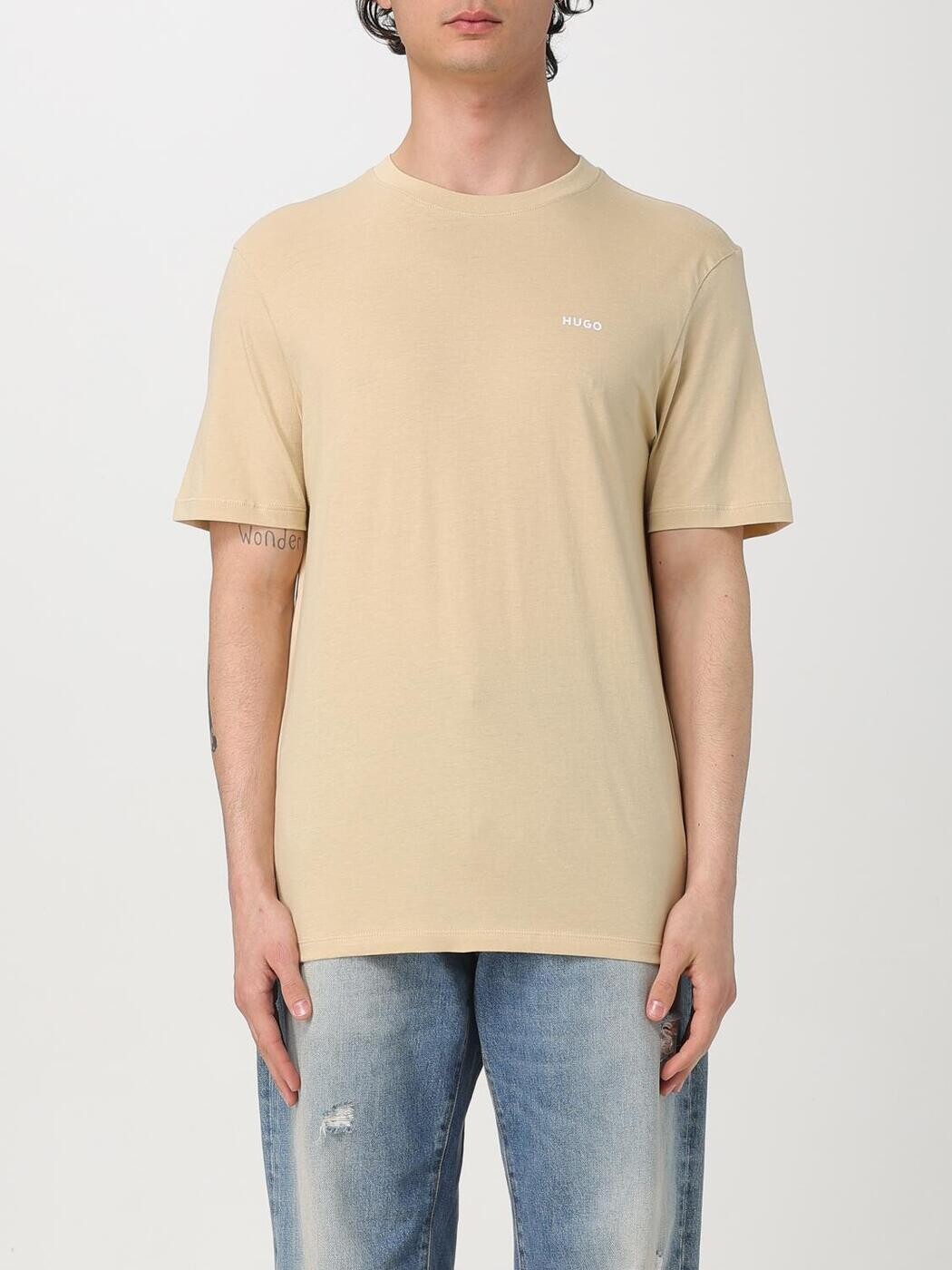 ヒューゴ HUGO ティーシャツ メンズ ベージュ T-shirts 50466158 関税 貨物輸送無料 2025SS gi