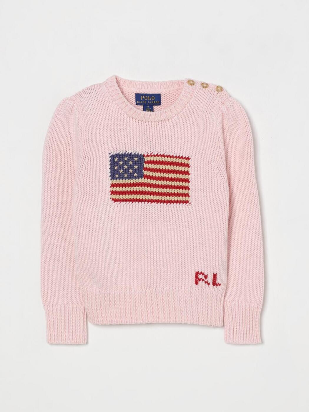 ポロ・ラルフローレン POLO RALPH LAUREN クルーネックジャンパー 編み物御召しもの ガールズ サクラ色 Crew neck jumpers 312668609 関税 貨物輸送無料 2025AW gi