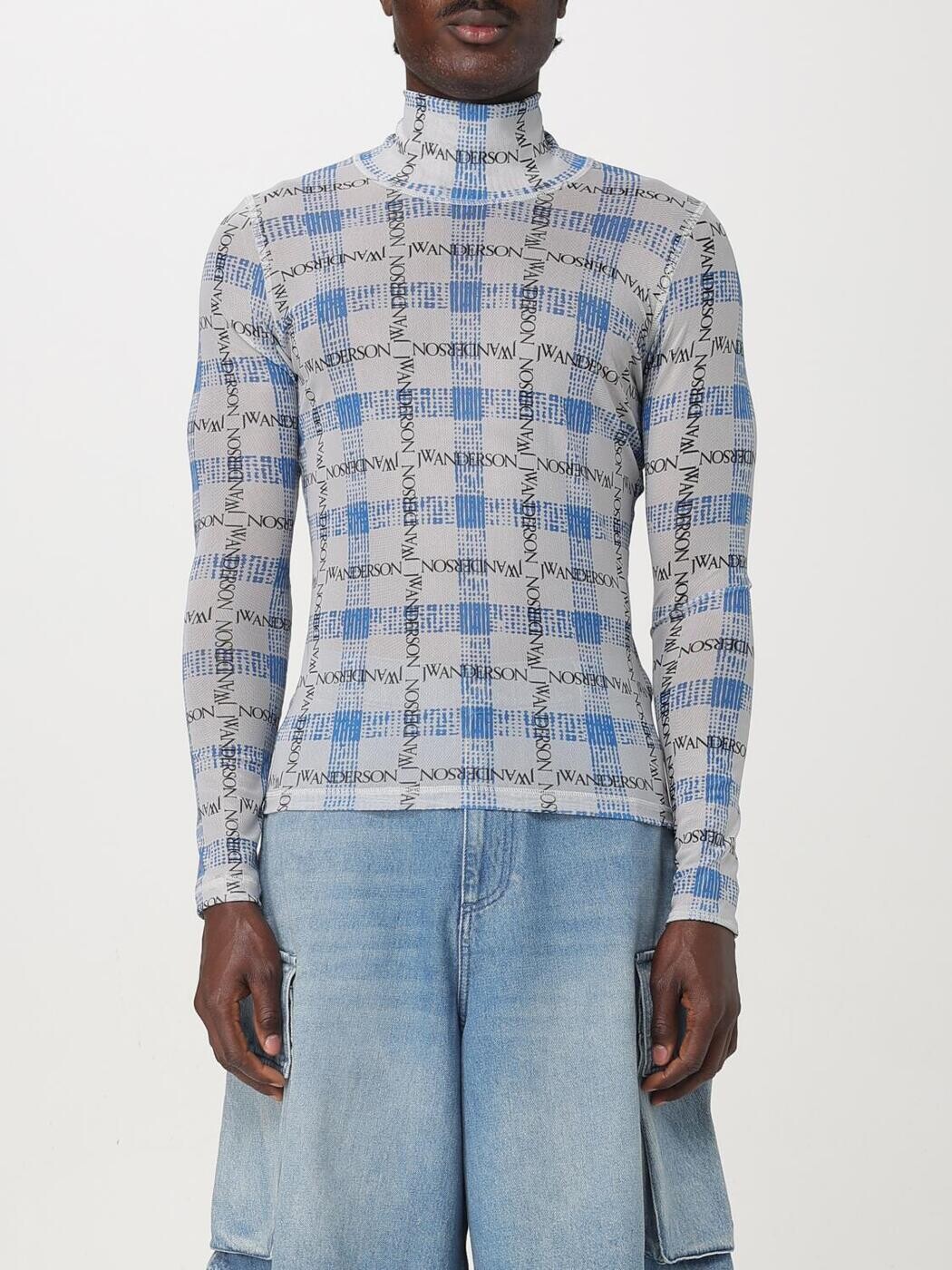 ジェイ ダブリュー アンダーソン J.W. ANDERSON セーター ニットウェア メンズ ブルー Knitwear JO0233PG1721 関税 送料無料 2025SS gi