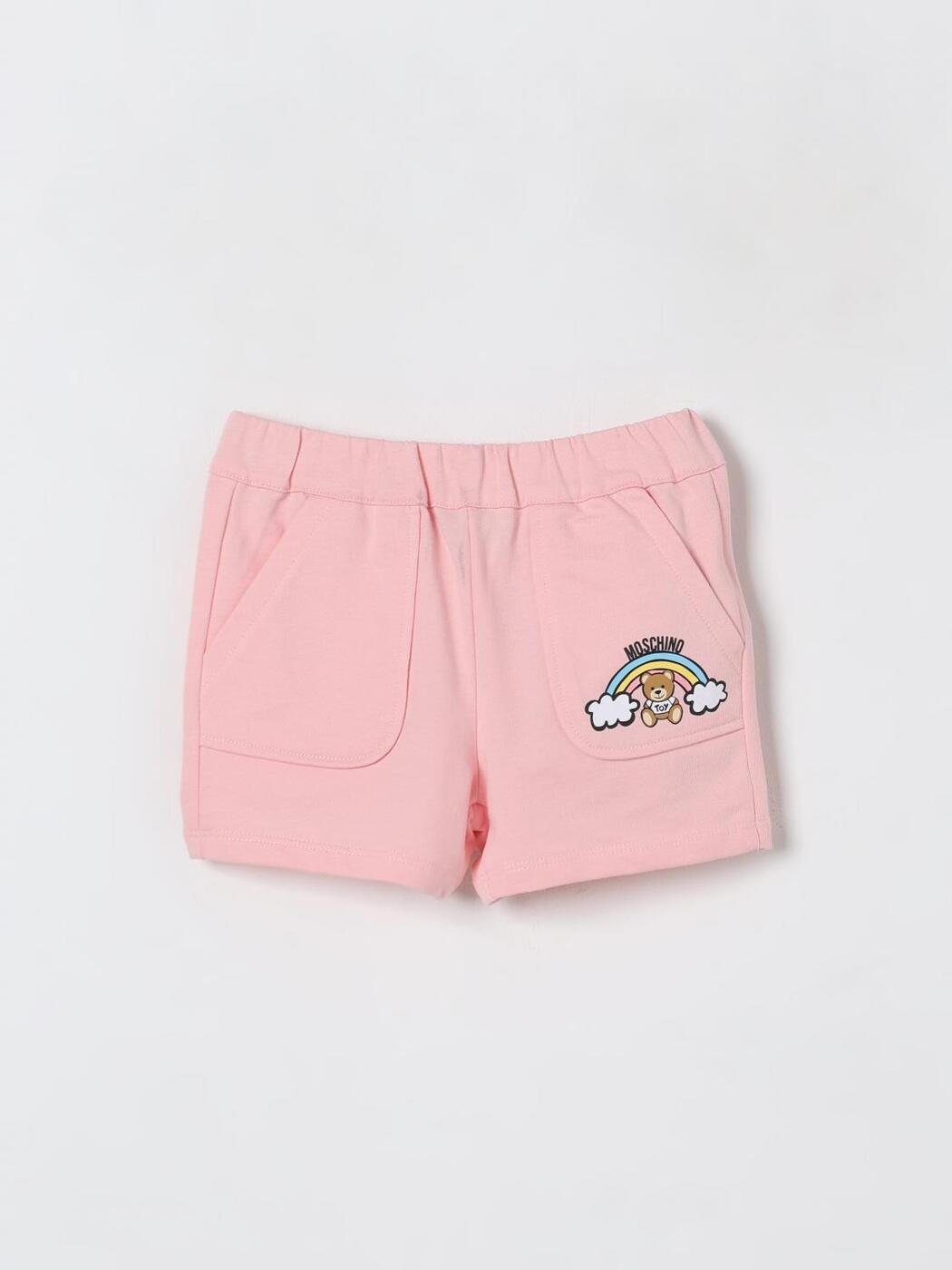 モスキーノ MOSCHINO ズボン下 遊撃手ズボン下 ベビーユニセックス さくら色 Shorts MUQ01CLCA19 関税 貨物輸送無料 2025SS gi